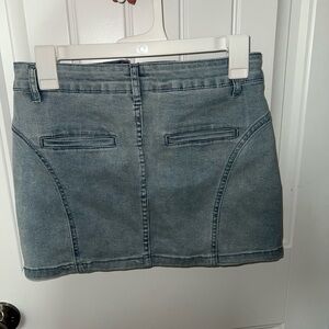 Jean mini skirt